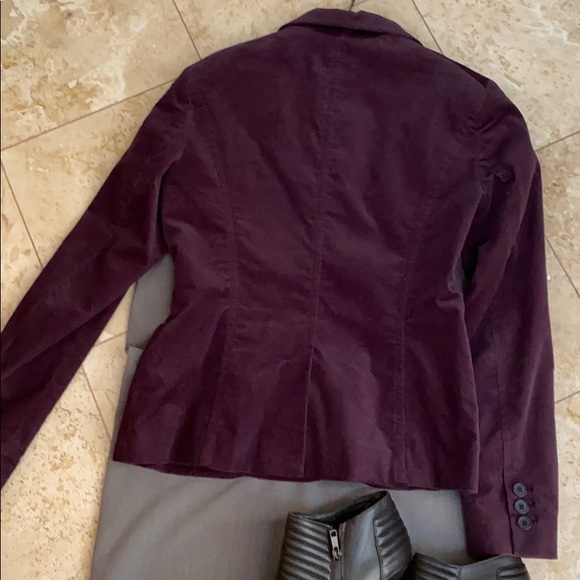 NY & Co. Deep Plum Jacket Sz. 6 - Picture 5 of 5